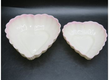 Belleex Heart Shaped Bowls - Set Of 2