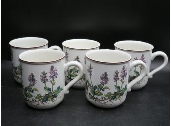 Villeroy & Boch 'botanica' Porcelain Coffee Cups - Set Of 5