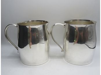 WM Rogers Silver Plated Water Pitchers - Set Of 2