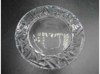 Tiffany & Co. Rock Cut Crystal Glass Plate