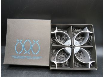 Fish-shaped Napkin Rings - Set Of 4 - In Original Box