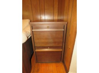 Wood 2 Drawer File Cabinet - Key Not Included