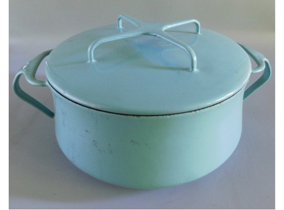 Denmark Koben Style Dansk Design Enamel Casserole Turquoise Teal Cookware