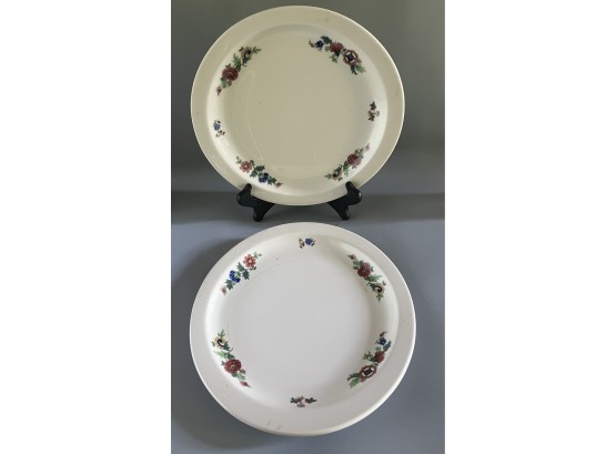Syracuse China Floral Pattern Plate Set - 7 Total