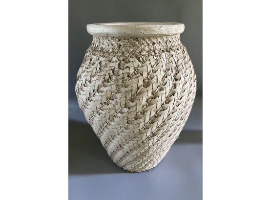 Handcrafted Ceramic Wicker Styler Vase
