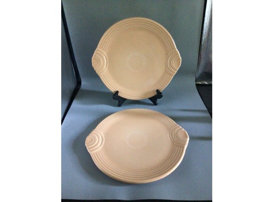 Fiesta Ceramic Serving Plate Set - 6 Total - Made In USA