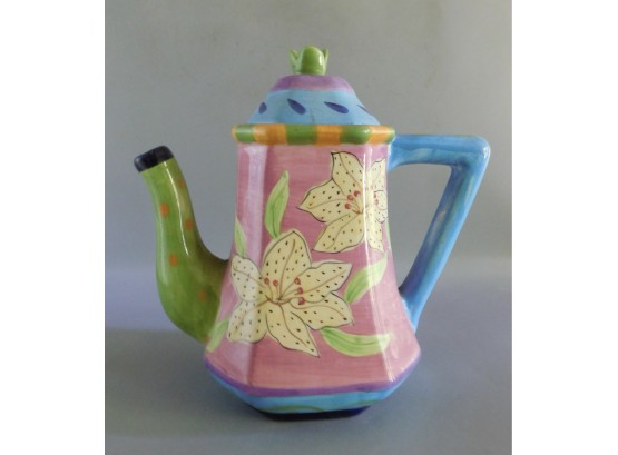 Milson And Louis Hand Painted Ceramic Teapot