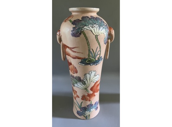 Chinese Porcelain Koi Fish Motif Vase