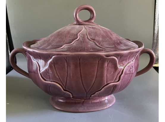 Ceramic Cabbage Pattern Soup Tureen - Ladle Not Included