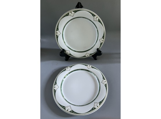 Hutschenreuther Hotel Pattern Porcelain Plate Set - 6 Total - Made In Germany