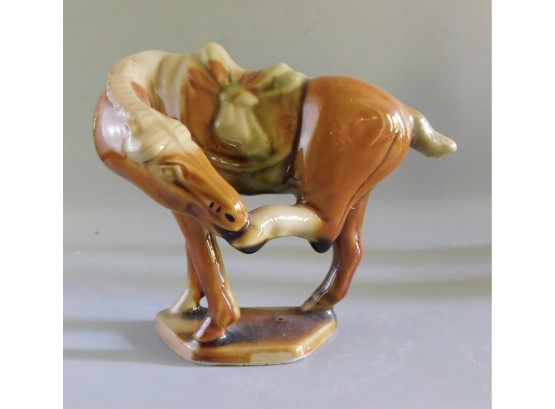 Ceramic Glazed Horse Figurine - Made In China