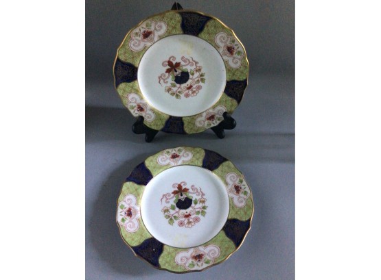 RFB Taste Setter Collection Hand Painted Oriental Garden Pattern Plate Set - 5 Total