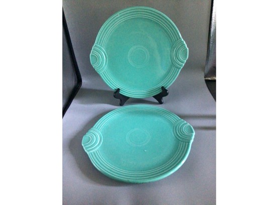 Fiesta Ceramic Serving Plate Set - 6 Total - Made In USA