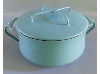 Denmark Koben Style Dansk Design Enamel Casserole Turquoise Teal Cookware