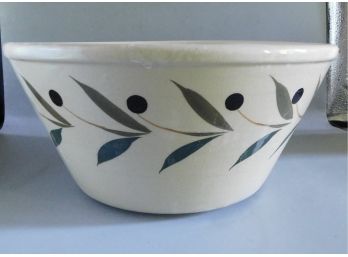 Leaf Pattern Ceramic Serving Bowl