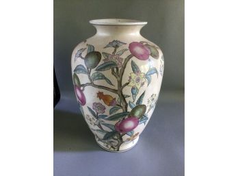 WBI Asian Inspired Hand Painted Floral Pattern Porcelain Vase - Made In China