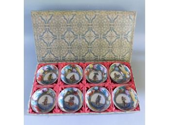 Vintage Asian Inspired Porcelain Saki Cups - Box Included