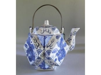 Asian Inspired Ceramic Teapot