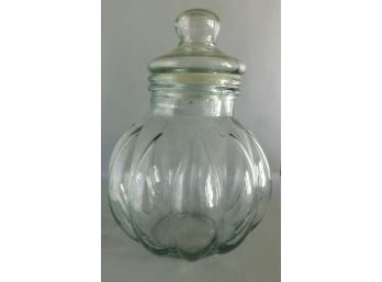 Large Glass Cookie Jar With Lid