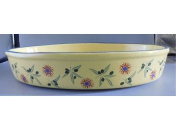 Table Passion Hand Painted Soleil Pattern Ceramic Serving Bowl