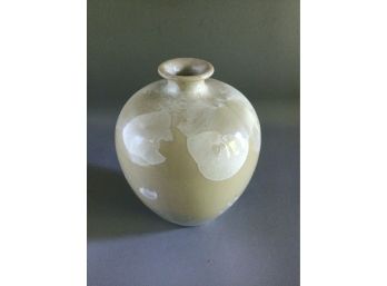 Ceramic Art Pottery Teardrop Vase - Artist Engraved