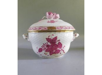 Herend Hungary Hand Painted Porcelain Trinket Box