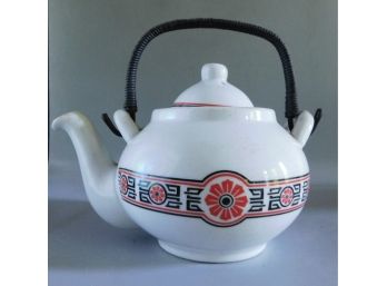 Asian Inspired Hand Painted Decorative Teapot
