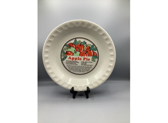 Sunnycraft Sunny's Pride Apple Pie Pie Bakers Plate Sunstone Collection 11011