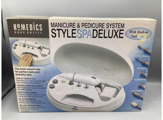 Homedics Manicure And Pedicure System Spa Deluxe  In Box