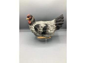 Meico Inc Ceramic Hen Handcrafted Made In Taiwan