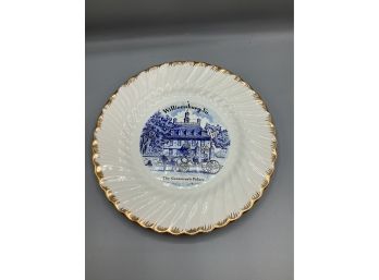 Sheffield 'williamsburg VA, The Governer's Palace' Bone White Decorative Plate