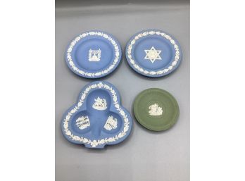Assorted Wedgewood Trinket Plates, Set Of 4