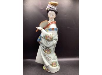 Splendors Of Meiji Japan Porcelain Geisha Figurine