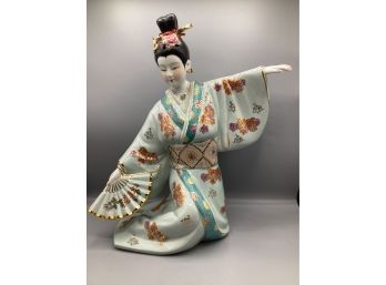 Oriental Geisha Porcelain Figurine