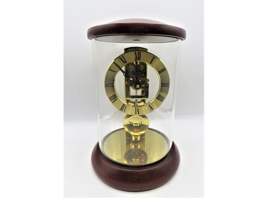 Linden RA Quartz Glass Dome Clock 'german Skeleton'