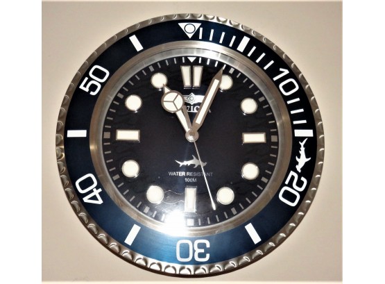 Invicta Battery Operated Wall Clock 'water Resistant 100M'