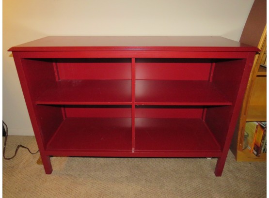 Red 4-shelf Bookcase