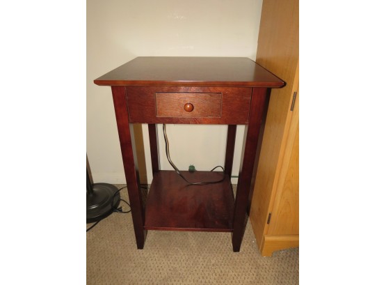 Square Side Table With 1 Drawer