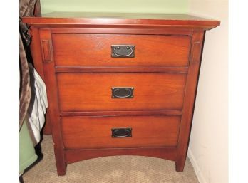 Night Stand With 3 Drawers