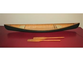 Canoe & Paddles Table Decor
