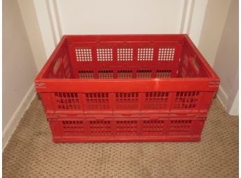 Red Collapsible Crate