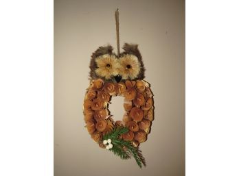 Owl Shaped Wreath