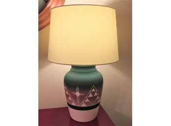High Elk Sioux Ceramic Table Lamp With Shade