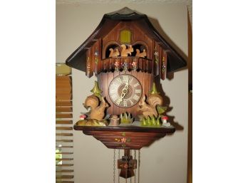 Hubert Herr Squirrel Cuckoo Clock - Germany