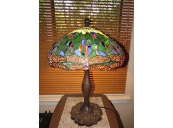 Tiffany Style Dragon Fly Table Lamp