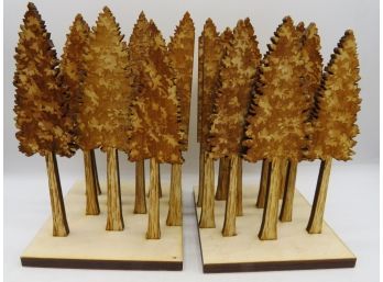 Silhouette Tree Bookends - Set Of 2