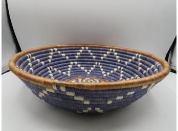 Woven Blue Decorative Bowl
