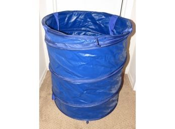 Blue Collapsible Round Basket