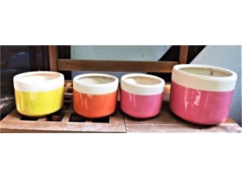 Ceramic Pots - Assorted Set Of 4