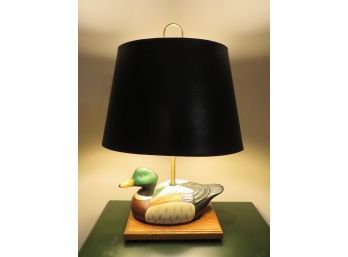 Ceramic /wood Duck Table Lamp